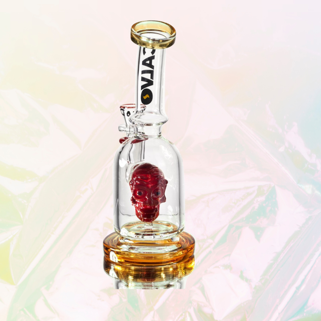 BONG SPACE OPERA RIG AMBAR 26CM CALVO GLASS